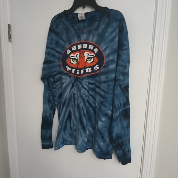 Gildan Blue Tie-Dye Long Sleeve Shirt - Picture 3 of 10